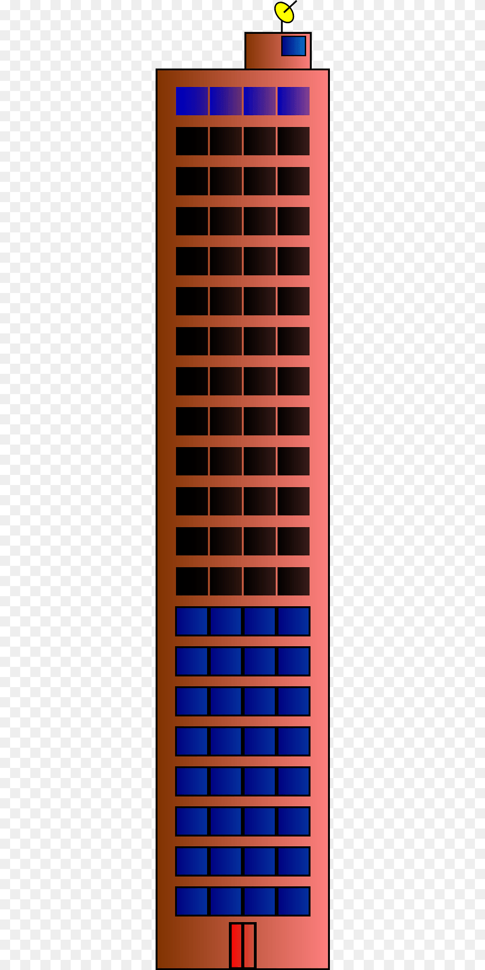 Blue And Brown Skyscraper Clipart, Home Decor, Grille Png Image