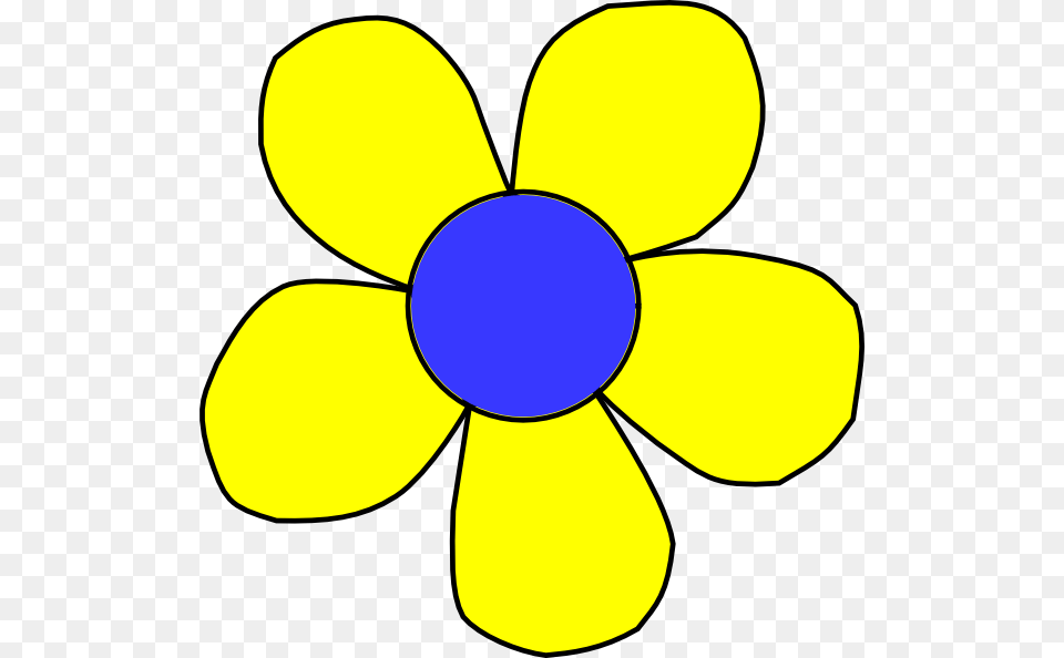 Blue And Flower Clip Yellow Flower Clipart, Anemone, Daisy, Plant, Daffodil Free Png Download