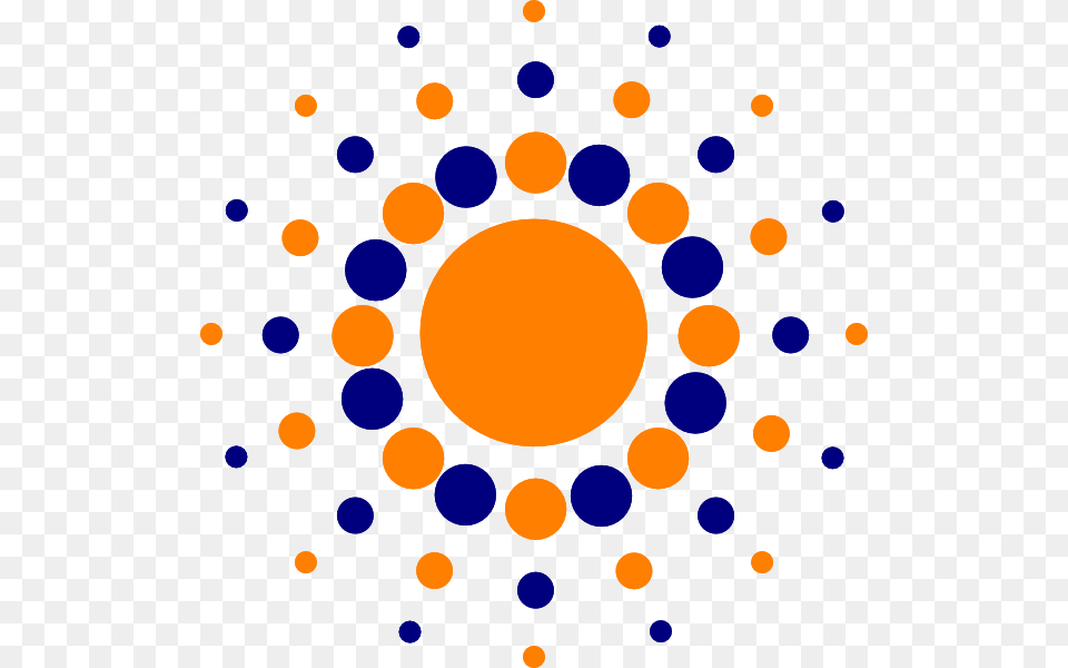 Blue And Orange Circle Clipart, Pattern, Outdoors, Nature Free Png Download