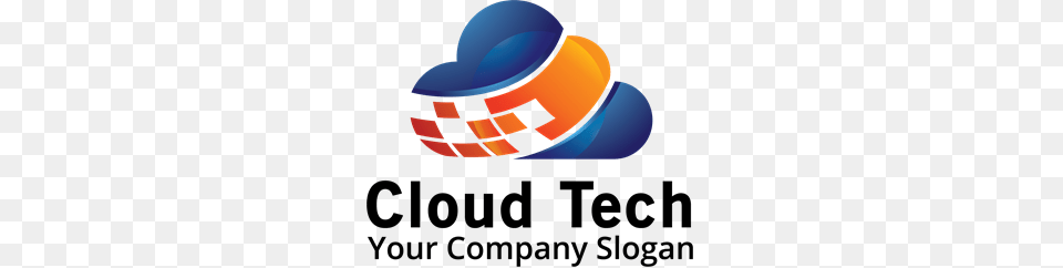 Blue And Orange Cloud Logo Vector, Sphere, Clothing, Hat Free Png Download
