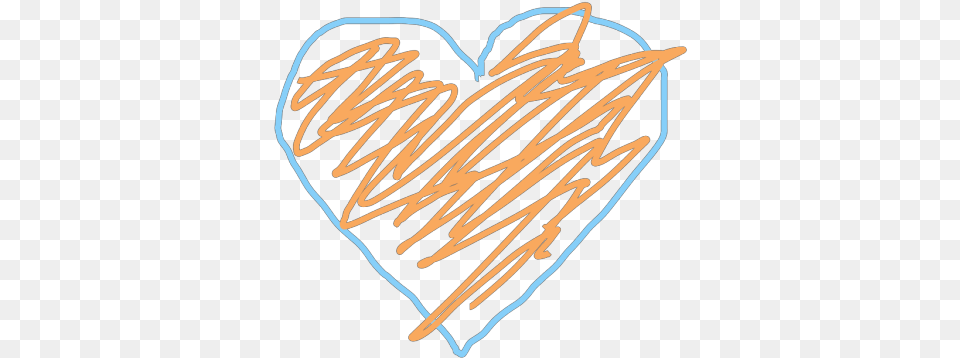 Blue And Orange Heart Svg Clip Art Heart Drawing Orange, Person, Home Decor Png