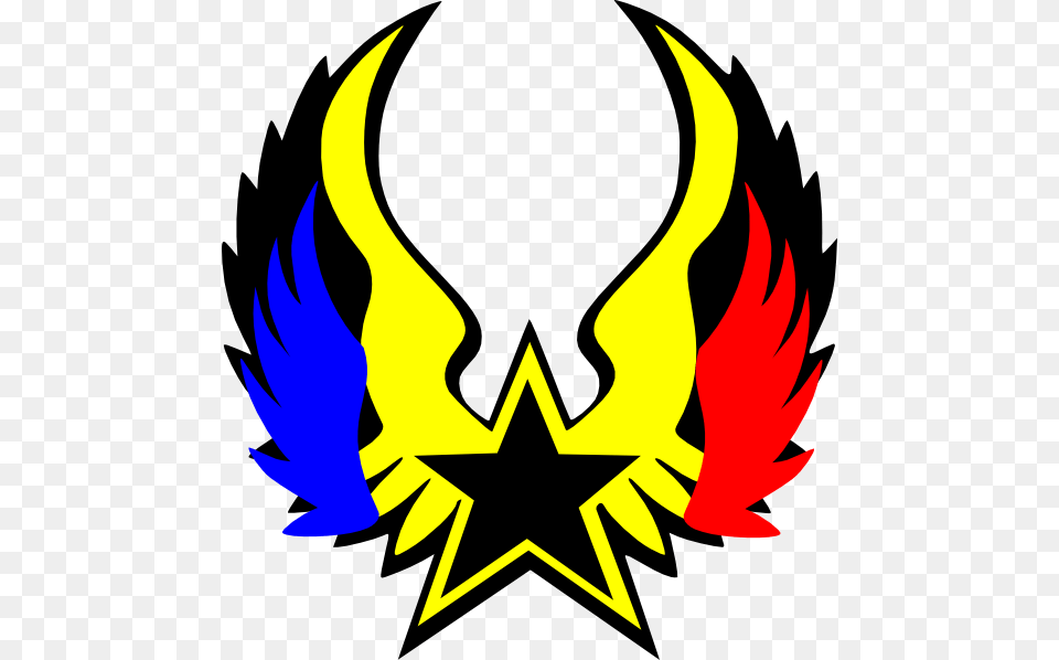 Blue And Orange Star, Emblem, Symbol, Logo Png Image