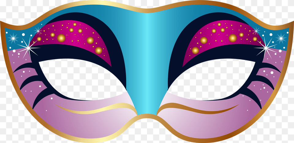 Blue And Pink Carnival Mask Clip Art Mask Clipart Free Transparent Png