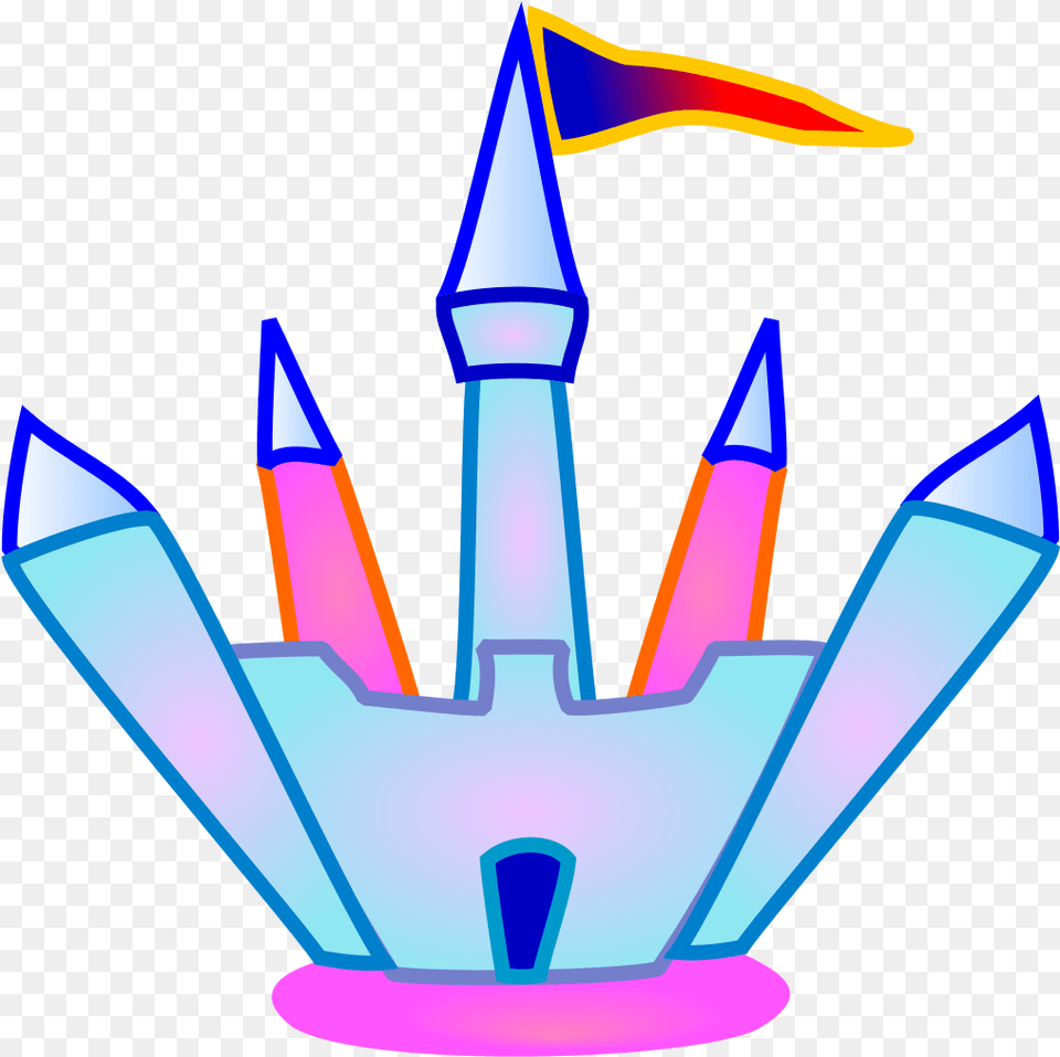Blue And Pink Crystal Castle Svg Clip Arts Castle Clip Art, Light, Festival, Hanukkah Menorah, Weapon Free Png