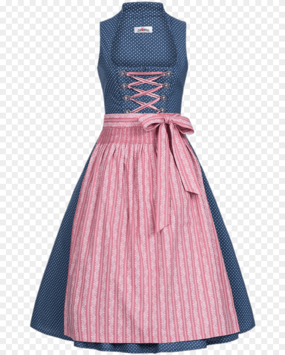 Blue And Pink Dirndl Dress Dirndln, Clothing, Child, Female, Girl Free Png Download