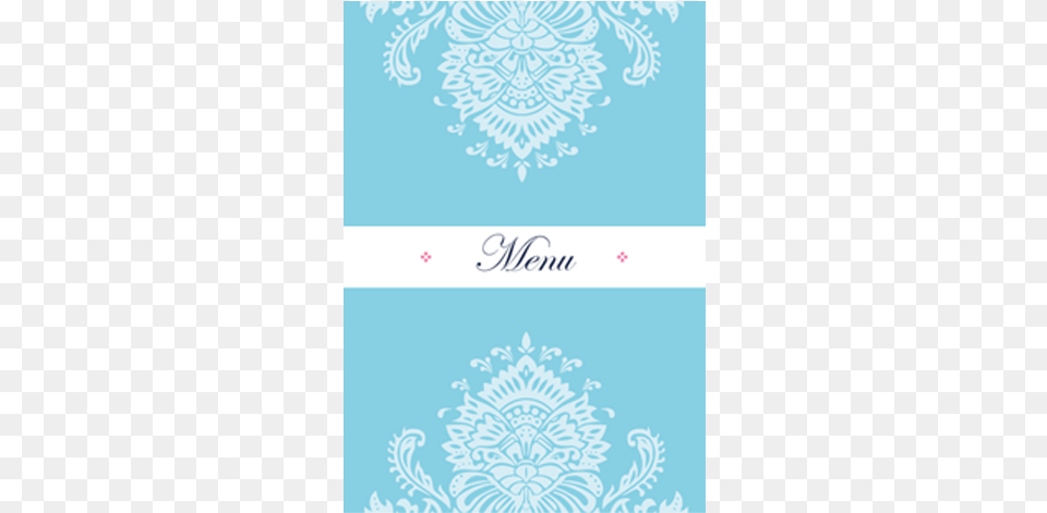 Blue And Pink Regal Menu Card 210 X Menu Cards Design, Art, Floral Design, Graphics, Pattern Free Transparent Png