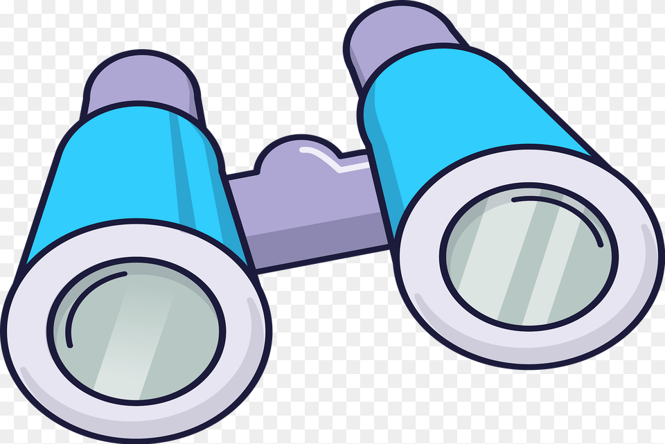 Blue And Purple Binoculars Clipart, Device, Grass, Lawn, Lawn Mower Free Png