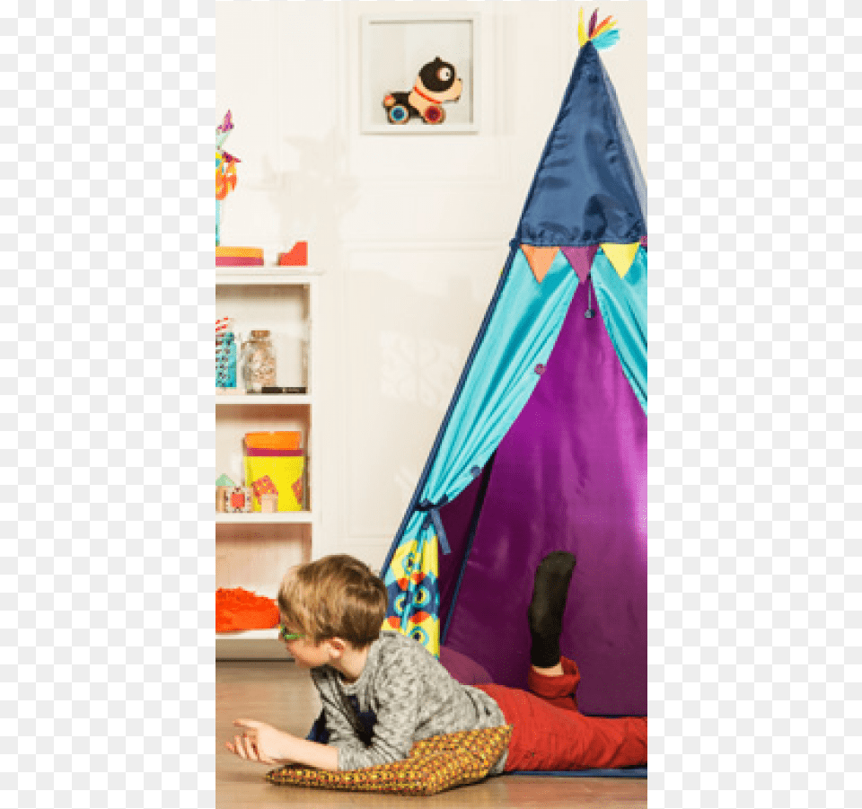Blue And Purple Teepee B Teepee Tent Tealpurplelime, Boy, Child, Male, Person Free Transparent Png