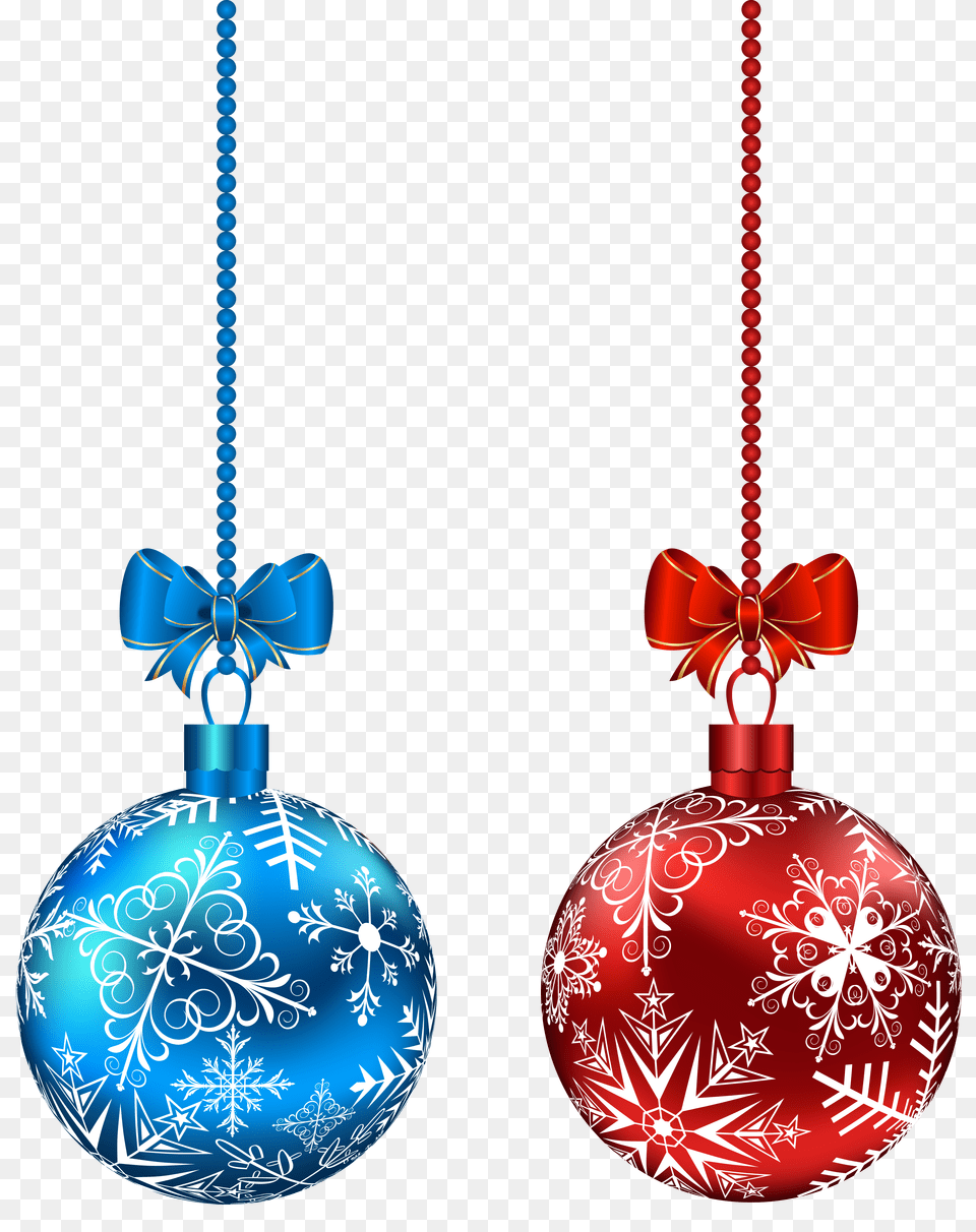 Blue And Red Hanging Christmas Balls Clip Art Gallery, Accessories, Ornament, Smoke Pipe, Jewelry Png Image