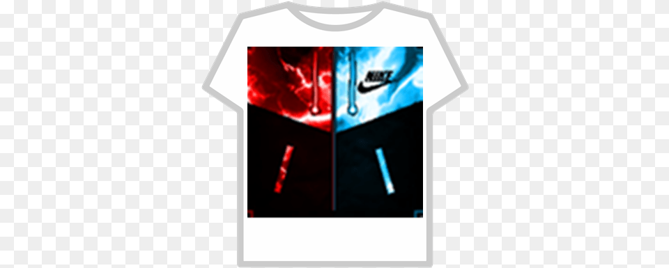 Blue And Red Nike Lightning T Shirt Roblox Red Nike T Shirt Roblox, Clothing, T-shirt Png Image