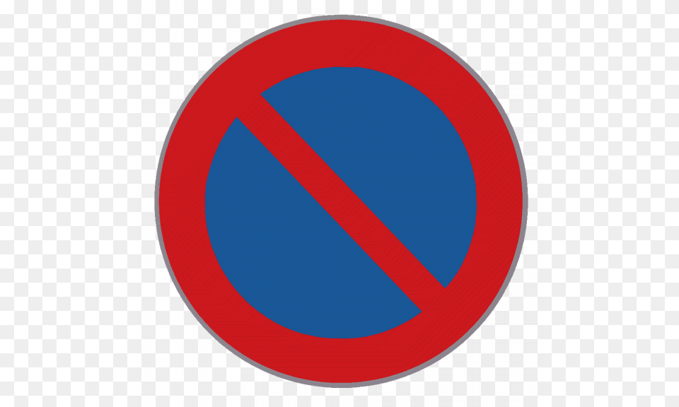 Blue And Red Road Signs, Sign, Symbol, Road Sign, Disk Free Transparent Png