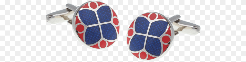 Blue And Red Stained Glass Styled Cufflinks Turtle, Accessories, Jewelry, Football, Ball Png Image