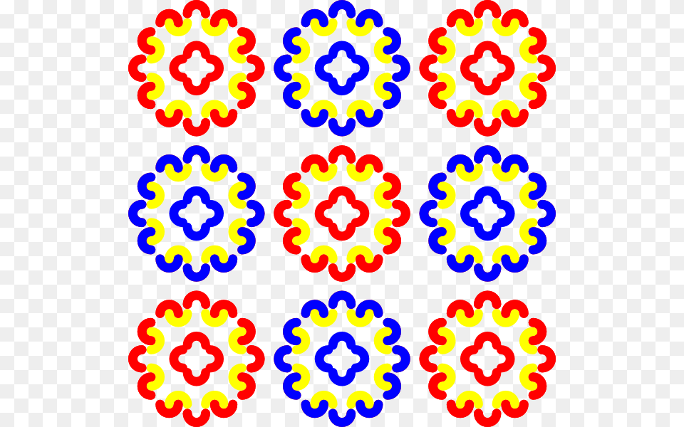 Blue And Red Tile Decoration Svg Clip Arts 600 X, Pattern Free Png Download