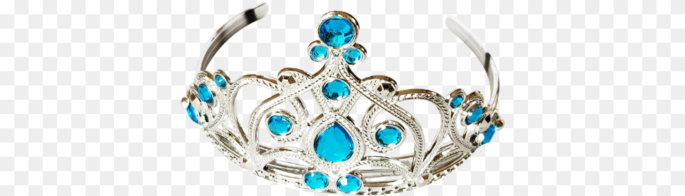 Blue And Silver Princess Crown Tiara, Accessories, Jewelry, Locket, Pendant Free Png Download
