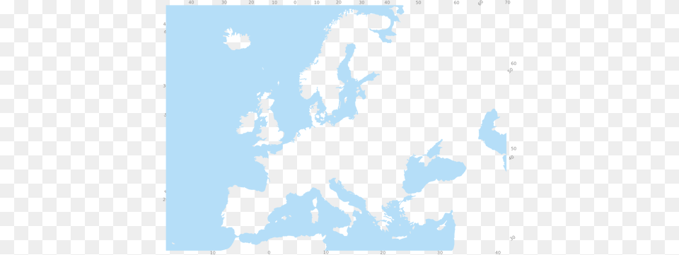 Blue And White Clip Art Of Map Of Europe, Chart, Plot, Person, Atlas Free Png