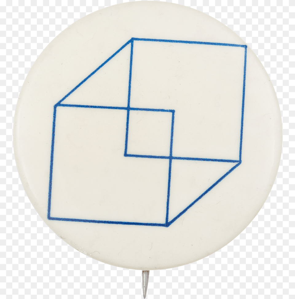 Blue And White Cube Art Button Museum Example Of Volume Of A Cube Postulatem Free Transparent Png