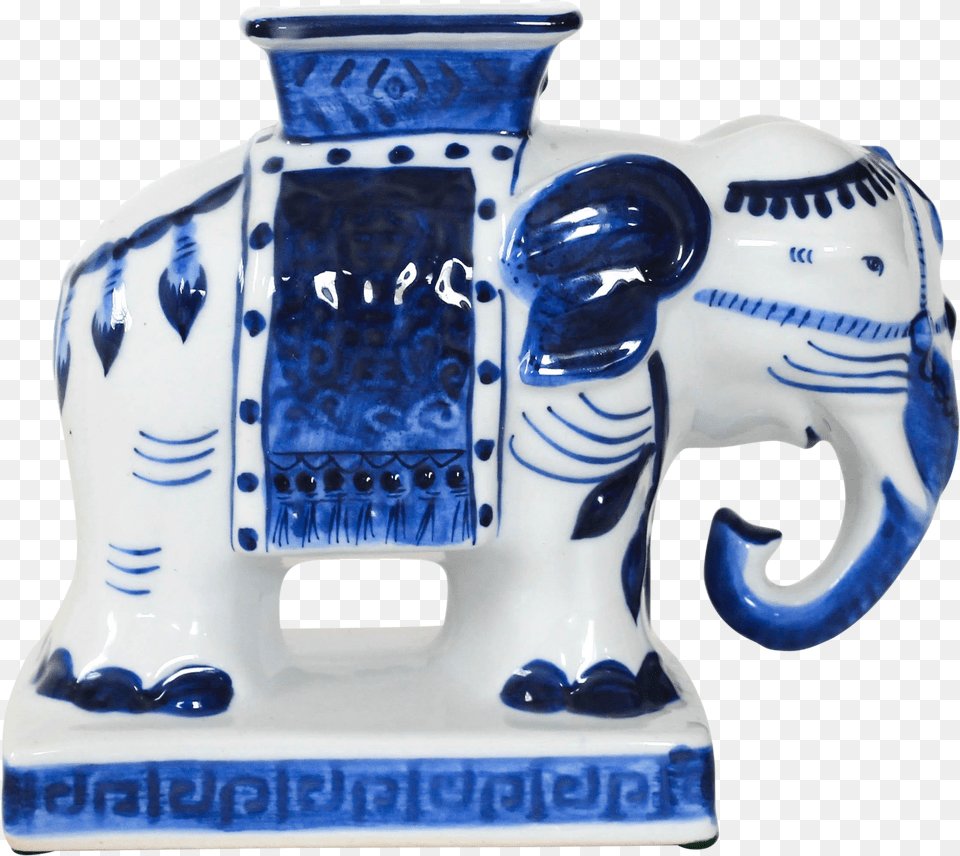 Blue And White Elephant Planter On Chairish Blue And White Porcelain, Art, Pottery, Cup, Jar Png