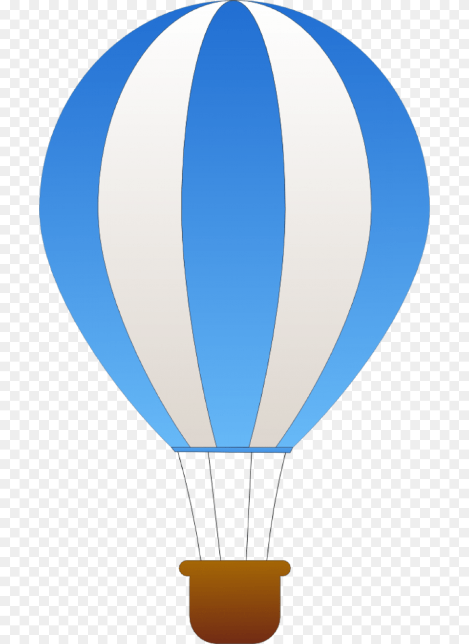 Blue And White Hot Air Balloon, Aircraft, Hot Air Balloon, Transportation, Vehicle Png Image