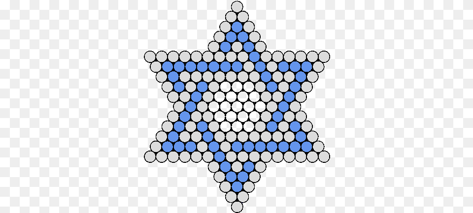 Blue And White Jewish Star Kandi Bead, Outdoors, Nature, Pattern, Chess Free Png