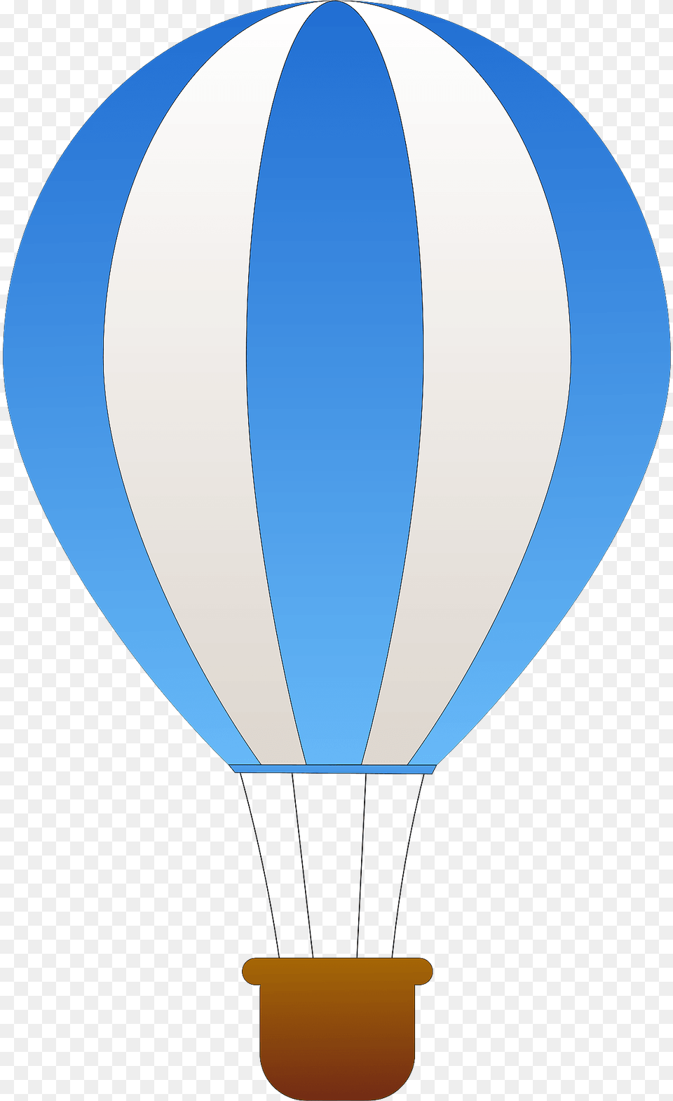 Blue And White Vertical Striped Hot Air Balloon Clipart, Aircraft, Hot Air Balloon, Transportation, Vehicle Png