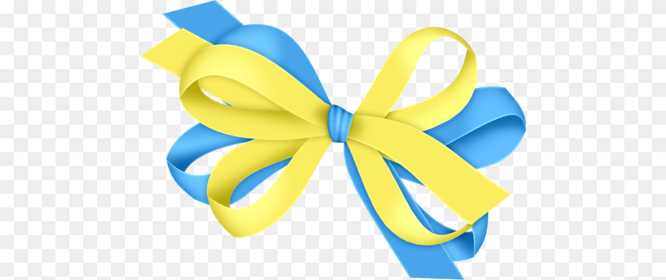 Blue And Yellow Bow, Accessories, Formal Wear, Tie, Bow Tie Free Png