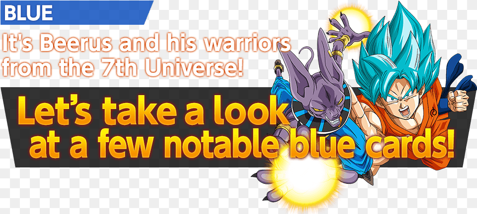 Blue And Yellow Cards Strategy Dragon Ball Super Card Game Cartoon, Book, Comics, Publication, Baby Free Transparent Png