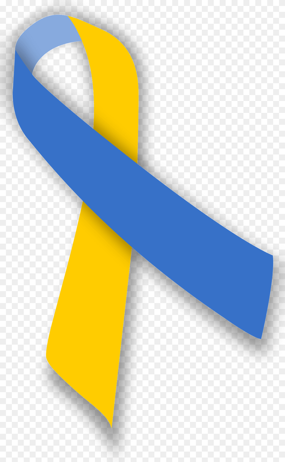 Blue And Yellow Ribbon Clipart, Cross, Symbol, Logo, Text Png