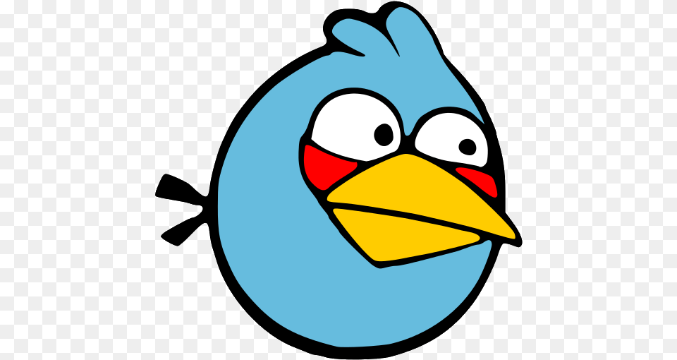 Blue Angry Birds Icons And Backgrounds Blue Color Angry Bird, Animal, Beak, Jay, Baby Free Png Download