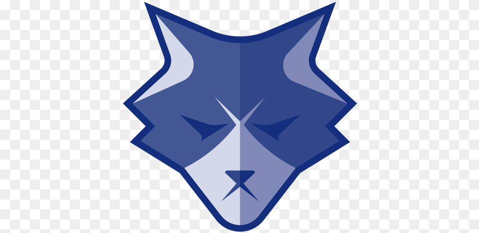 Blue Angry Wolf Logo Automotive Decal, Symbol, Star Symbol, Blackboard Free Png Download