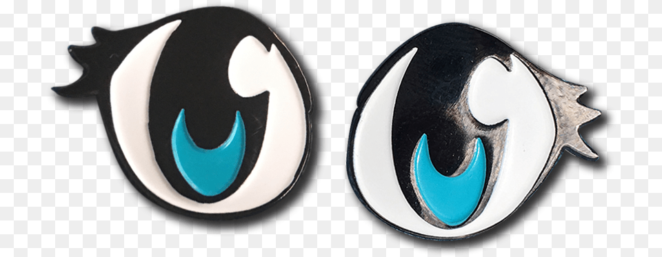 Blue Anime Eye Enamel Pin Emblem, Logo, Accessories, Symbol Free Png