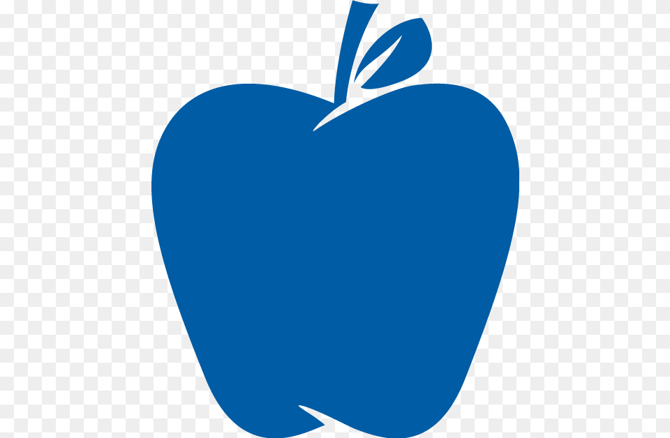 Blue Apple Logo With Transparent Background Blue Apple Transparent Background, Food, Fruit, Plant, Produce Png Image