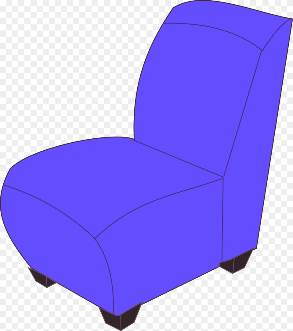 Blue Armless Chair Clipart, Furniture, Clothing, Hardhat, Helmet Free Transparent Png