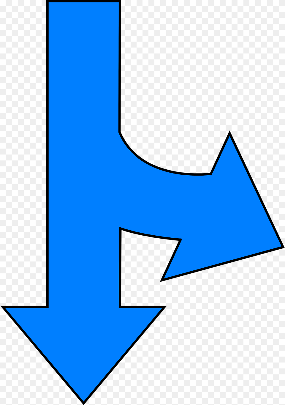 Blue Arrow Down Download, Symbol Free Transparent Png