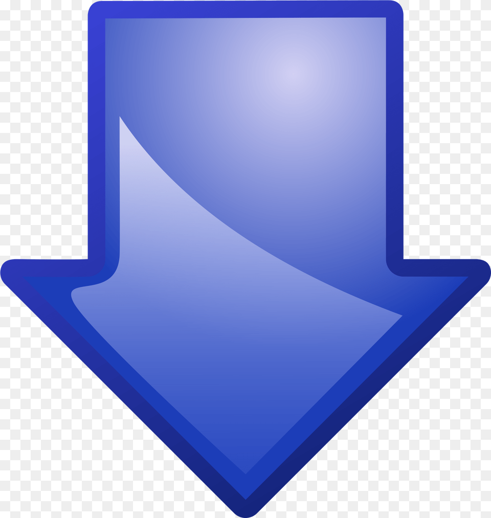Blue Arrow Pointing Down Free Transparent Png