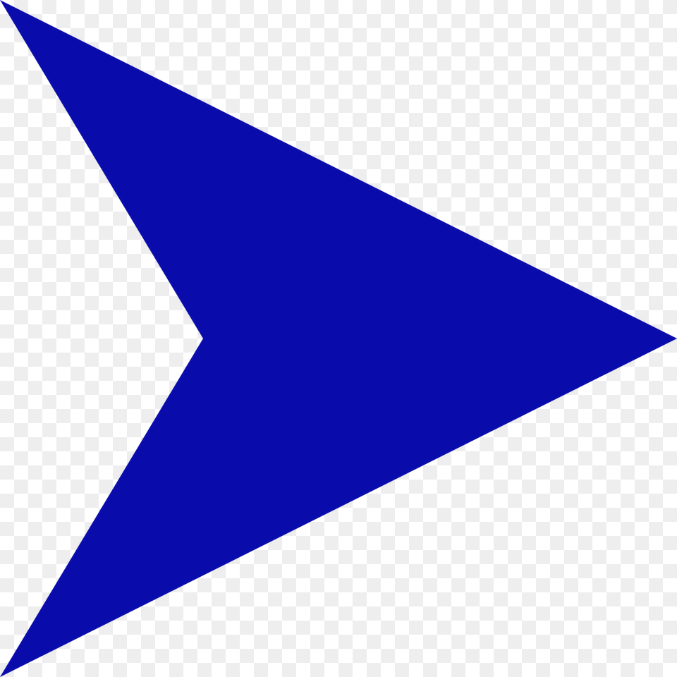 Blue Arrow Right, Triangle Free Transparent Png