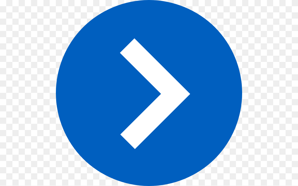 Blue Arrow Right Icon, Sign, Symbol, Road Sign, Disk Png