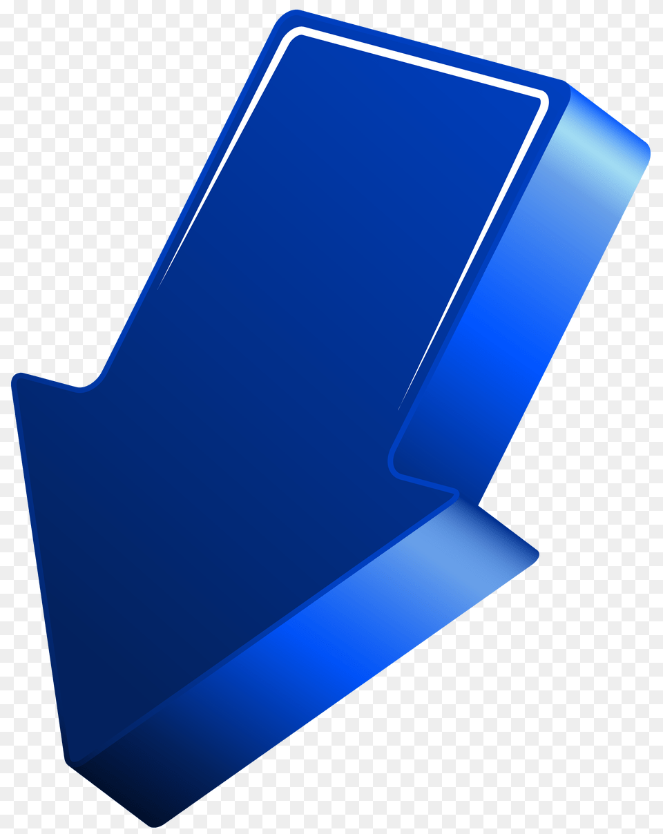 Blue Arrow Transparent Clip Art, Wedge Free Png