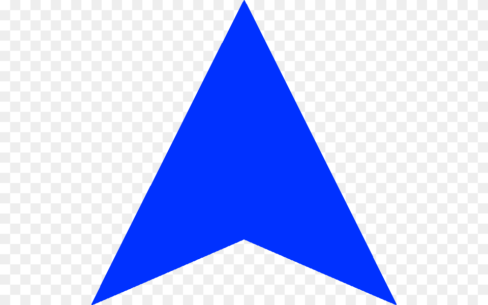 Blue Arrow Up Darker, Triangle Png Image