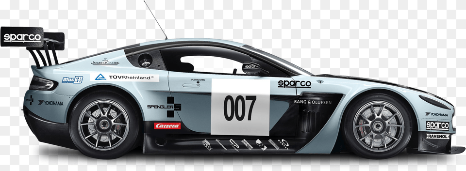 Blue Aston Martin Vantage Gt3 Car Aston Martin Gt3, Wheel, Machine, Vehicle, Transportation Free Transparent Png