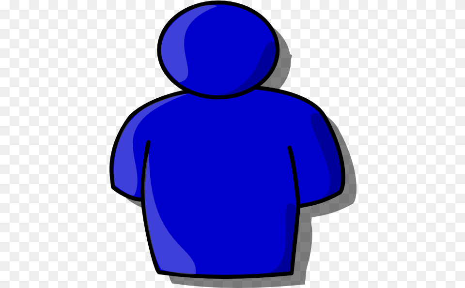Blue Avatar Clip Art Person Cartoon Blue, Clothing, Hood, Sweatshirt, Sweater Png Image