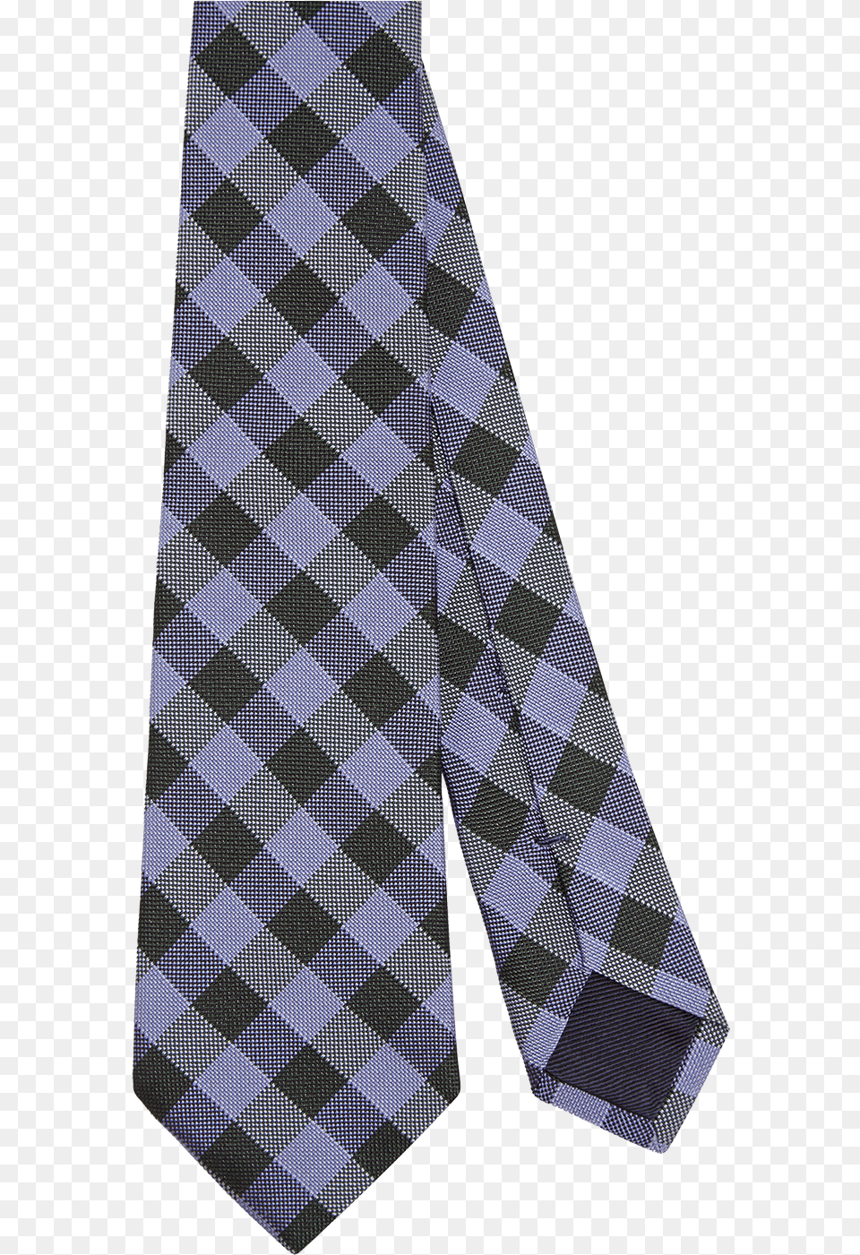 Blue Azure And Purple Vichy Checked Silk Tie Fw18 Checked Silk Tie, Accessories, Formal Wear, Necktie Free Png