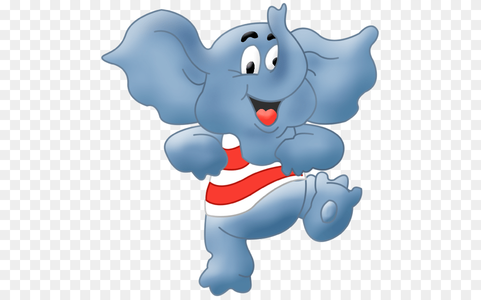 Blue Baby Elephant Clipart Elephant Clip Art Digital Papers Blue, Mascot, Animal, Mammal, Pig Png