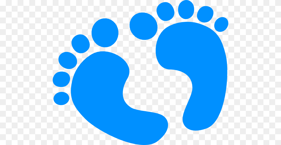 Blue Baby Feet Clip Art At Clker Sonajas Para Baby Shower, Footprint Png Image