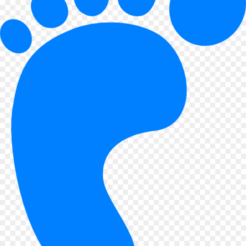 Blue Baby Feet Clipart, Footprint Free Png Download