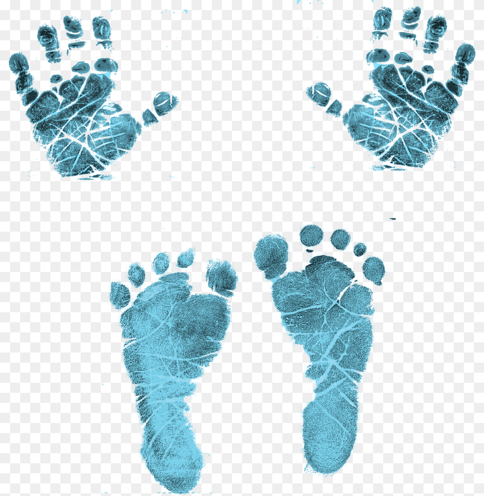 Blue Baby Hands And Feet The Smith Family Siren Vgjkr9 Blue Baby Hands And Feet, Footprint, Plant Free Png