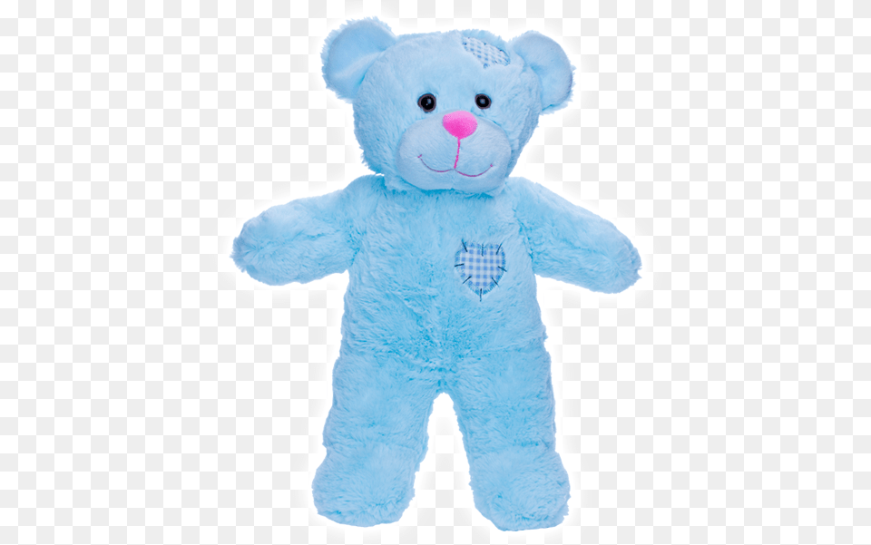 Blue Baby Heart Beat Teddy Bear Blue Heartbeat Teddy Bear, Teddy Bear, Toy, Plush Png Image