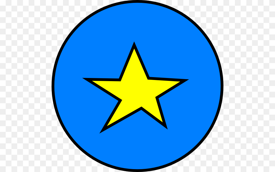 Blue Ball Clip Art, Star Symbol, Symbol, Disk Free Png Download
