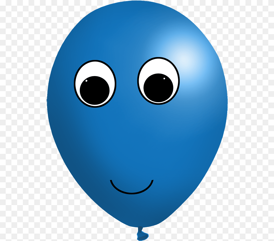Blue Balloon With Face Smiley, Astronomy, Moon, Nature, Night Png