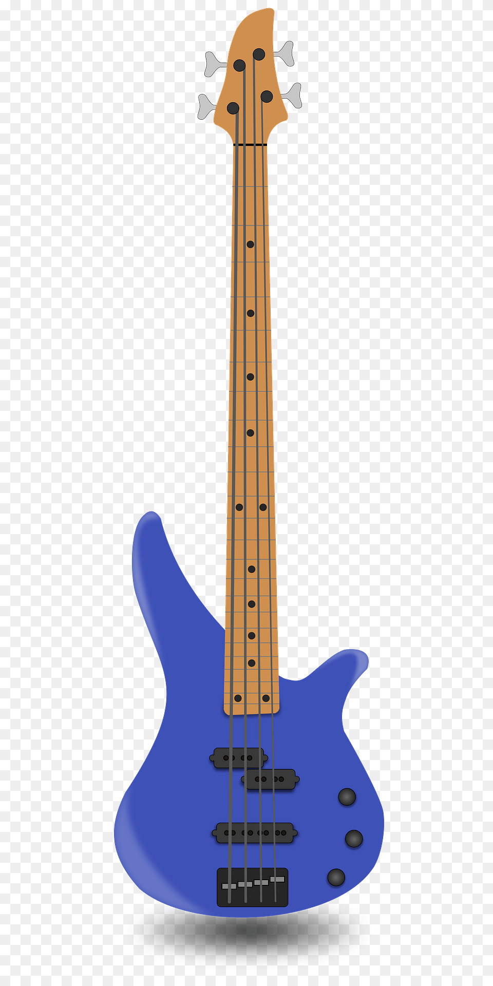 Blue Bass Guitar Clipart, Bass Guitar, Musical Instrument, Smoke Pipe Png