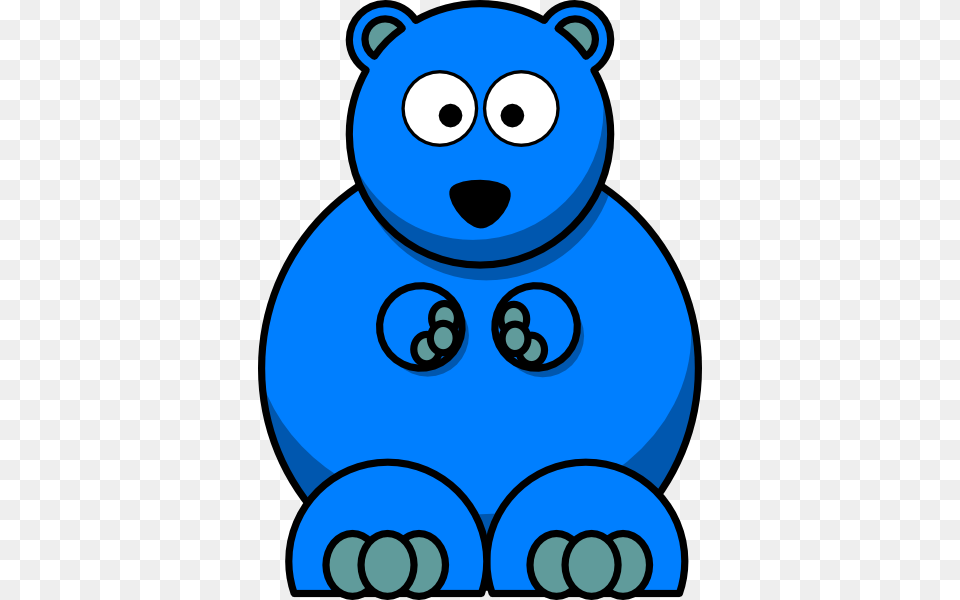 Blue Bear Clip Art For Web, Animal, Mammal, Wildlife Free Png Download